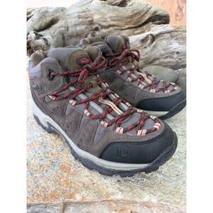 Propet Ridge Walker Mens 9.5 3E Brown Hiking Boots Leather Side Zip M6026